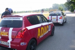 11 rot und weiss am Vorstart