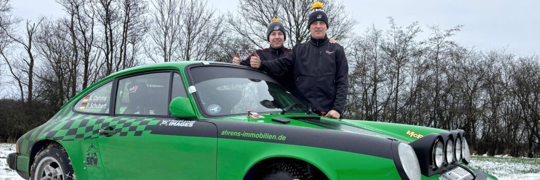 MSC Mitglieder Andreas Dahms und Paul Schubert starten mit ihrem Porsche 911 Ende Januar bei der Arctic Lapland Rally